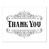 Western Pinstriped Kalligraphische Ornament Vielen Gummistempel (Prägung)