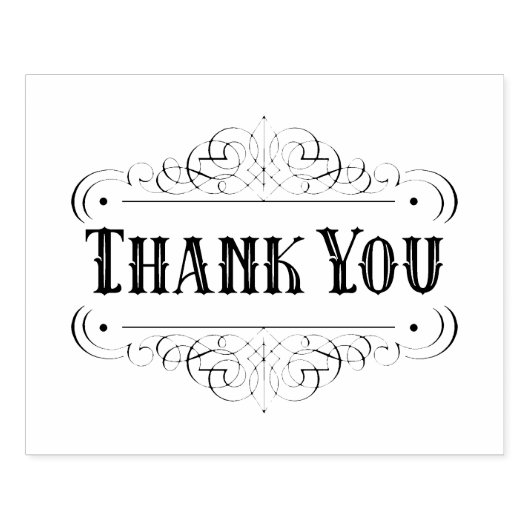 Western Pinstriped Kalligraphische Ornament Vielen Gummistempel (Prägung)