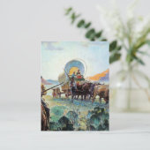 Western "Pioneers" Kunst, Dichtung und Musik Postkarte (Stehend Vorderseite)