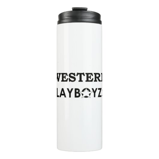 WESTERN PLAYBOIZ / JMT SKATERBOARDS / IPIX THERMOSBECHER (Vorderseite)