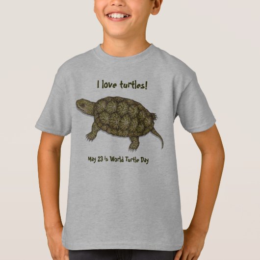 Western Pond Turtle T-Shirt (Vorderseite)