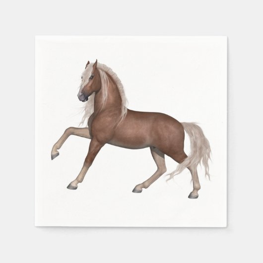 Western Pony Reittiere Party Serviette (Vorderseite)