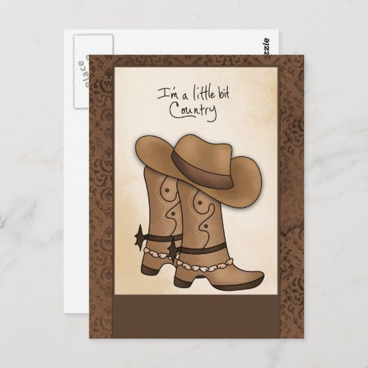 Western Postkarte (Vorne/Hinten)