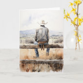 Western Prairie Zeitlose Liebe und Erinnerungen Karte (Gelbe Blume)