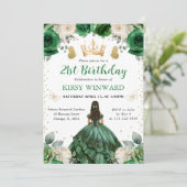 Western Princess Birthday Einladung (Stehend Vorderseite)