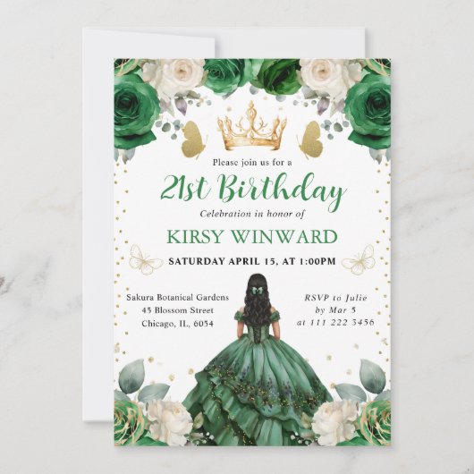 Western Princess Birthday Einladung (Vorderseite)