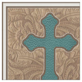 Western-queres aquamarines und stoff (Nahaufnahme)
