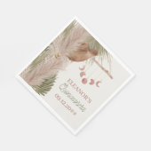 Western Quinceanara Boho Rustikale Pampas Grass Serviette (Ecke)