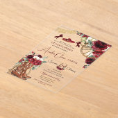 Western Quinceanera Acryleinladungen (Ablage )