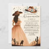 Western Quinceanera Einladung (Vorderseite)