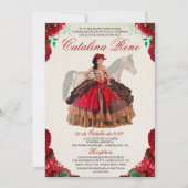 Western Quinceanera Quince Anos Einladung (Vorderseite)