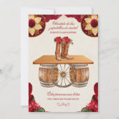 Western Quinceanera Quince Anos Einladung (Rückseite)