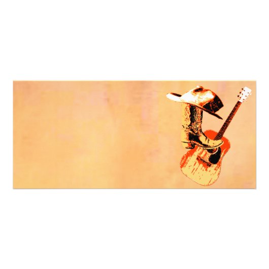 Western-Rackkarte Werbekarte (Vorne)