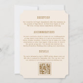 Western Ranch Country Monogram Einladung (Rückseite)