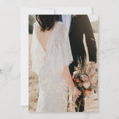 Western Ranch Couple Foto Einladung zur Hochzeit (Rückseite)