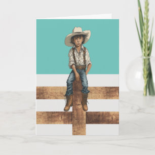 Western Ranch Cowboy Illustration – Landstil Karte