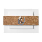 Western Ranch Einladung Bauchband Einladungsbanderole (Vorderseite Beispiel)