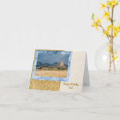 Western Ranch Geburtstagskarte für Vater Karte (Gelbe Blume)