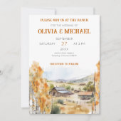 Western Ranch Hochzeitseinladung Einladung (Vorderseite)