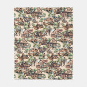 Western Ranch oder Landbebauungslandschaft Fleecedecke (Vorderseite)