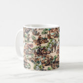 Western Ranch oder Landbebauungslandschaft Kaffeetasse (Vorderseite Links)