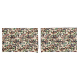 Western Ranch oder Landbebauungslandschaft Kissenbezug