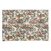 Western Ranch oder Landbebauungslandschaft Kissenbezug (Vorderseite-Rechts)