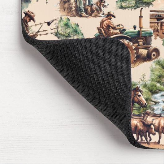 Western Ranch oder Landbebauungslandschaft Mousepad (Ecke)