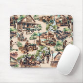 Western Ranch oder Landbebauungslandschaft Mousepad (Mit Mouse)