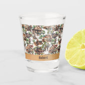 Western Ranch oder Landbewirtschaftungslandschaft Schnapsglas (Vorderseite)