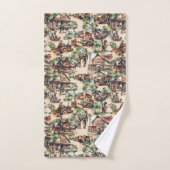 Western Ranch oder Landschaftslandschaft Badhandtuch Set (Handtuch)