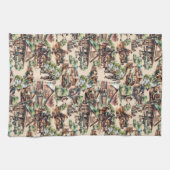 Western Ranch oder Landschaftslandschaft Geschirrtuch (Horizontal)