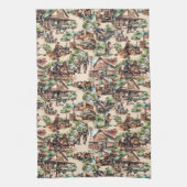 Western Ranch oder Landschaftslandschaft Geschirrtuch (Vertikal)