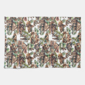 Western Ranch oder Landschaftslandschaft Geschirrtuch (Horizontal)