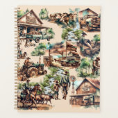 Western Ranch oder Landschaftslandschaft Planer (Vorderseite)