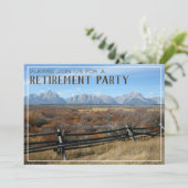 Western Ranch Party Einladung für die Altersversor (Stehend Vorderseite)