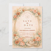 Western Ranch Romance Wedding Save The Date (Vorderseite)