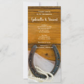 Western Ranch Wedding Einladung (Vorderseite)