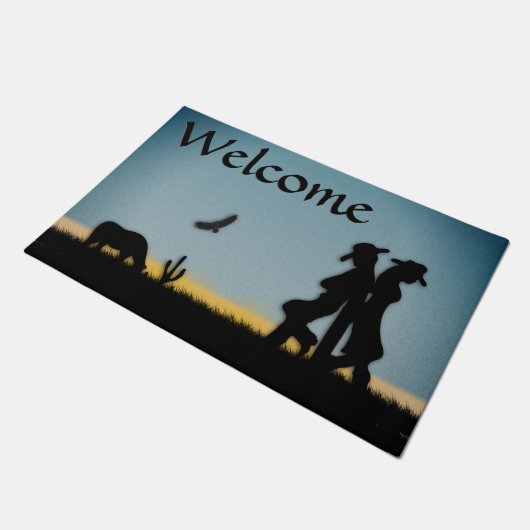 Western Range Dusk Fußmatte (Schrägansicht)