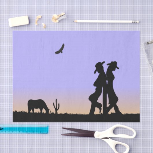 Western Range Dusk Seidenpapier (Handwerk)