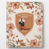 Western-Rangliste für benutzerdefinierte Familienn Fotoplatte (Vorderseite)