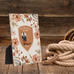 Western-Rangliste für benutzerdefinierte Familienn Fotoplatte