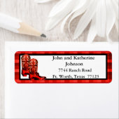 Western Red Cowboy Stiefel und Karierter Urlaub (Insitu)