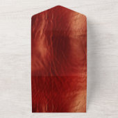 Western Red Cowhide All In One Einladung (Außenbereich)