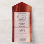 Western Red Cowhide All In One Einladung (Innen Boden)