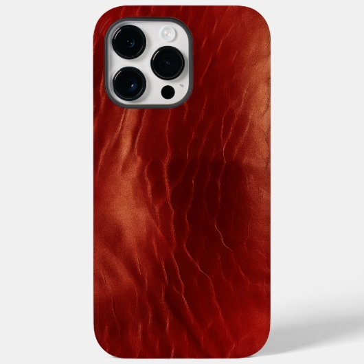 Western Red Cowhide Case-Mate iPhone Hülle (Rückseite)