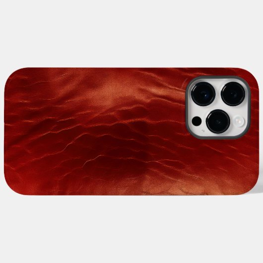 Western Red Cowhide Case-Mate iPhone Hülle (Rückseite (Horizontal))