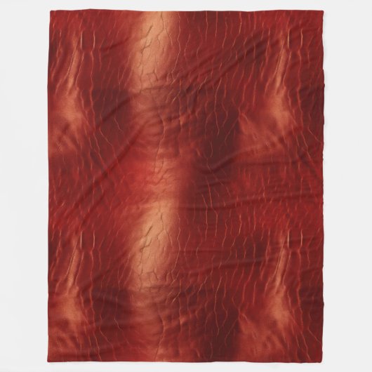 Western Red Cowhide Fleecedecke (Vorderseite)