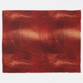 Western Red Cowhide Fleecedecke (Vorderseite (Horizontal))