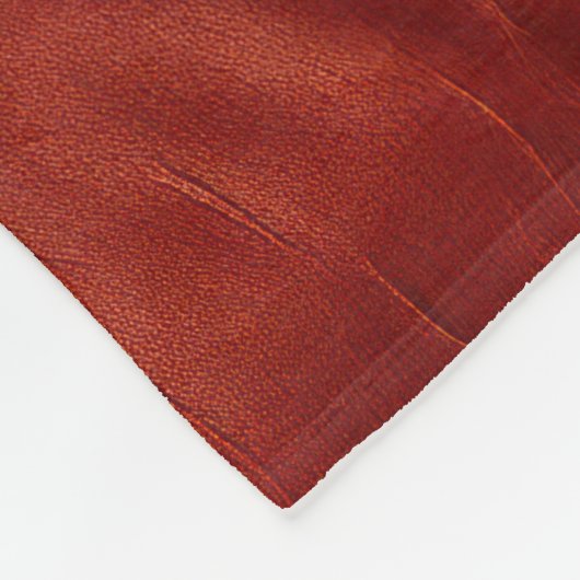 Western Red Cowhide Fleecedecke (Ecke)
